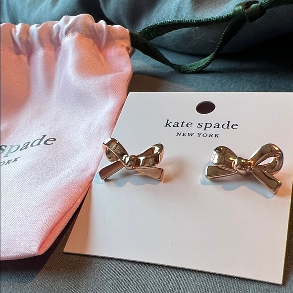 Kate Spade Gold Bow Earrings - Picture 4 of 7